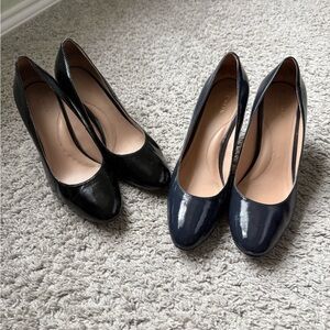 Cole Haan Grand.OS Lot of 2! Womens Black & Blue High Heels Pumps Shoes Size 9B